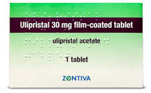 Ulipristal 30mg medicine pack